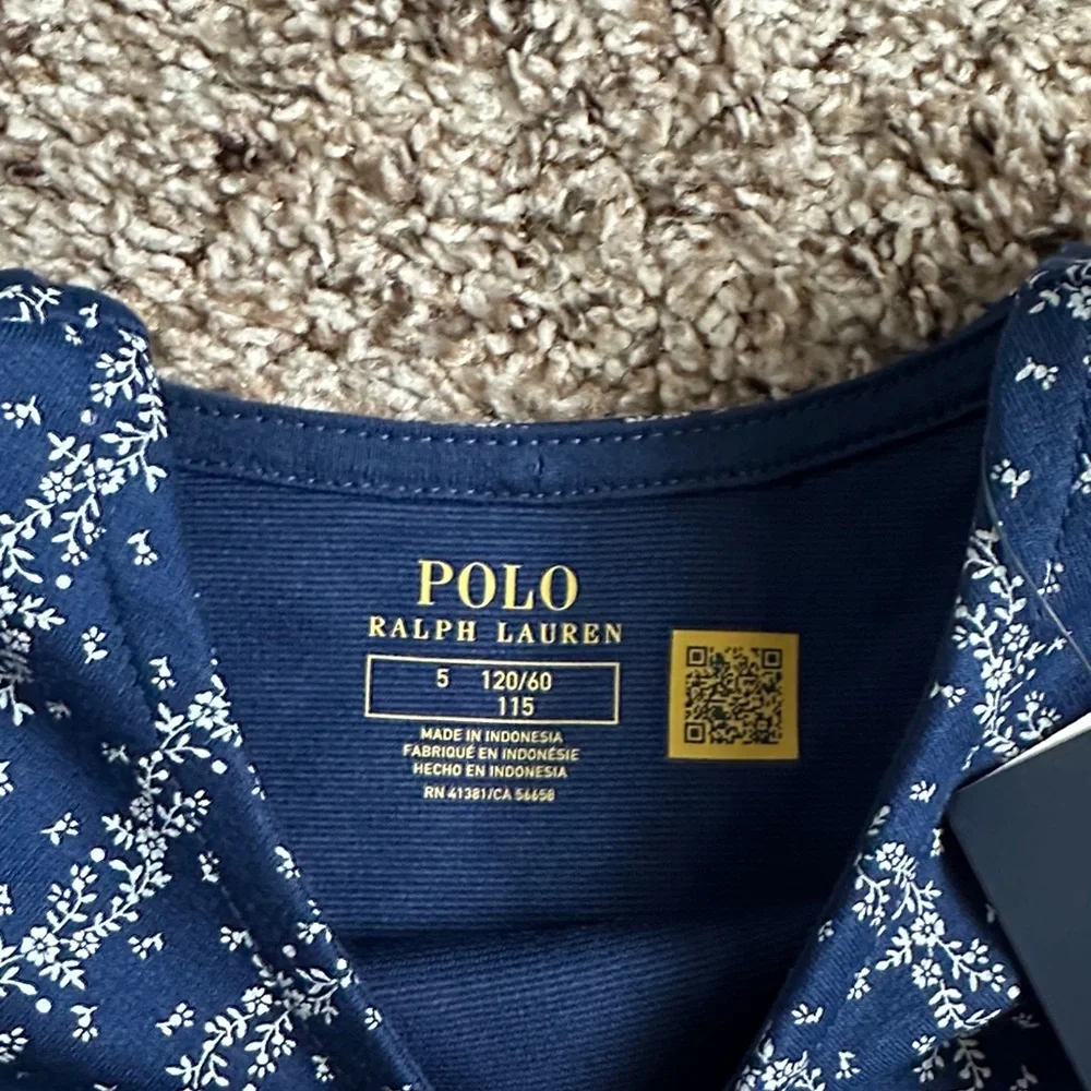 NWT POLO BY RALPH LAUREN GIRLS FLORAL STRETCH PONTE DRESS - Picture 6 of 10